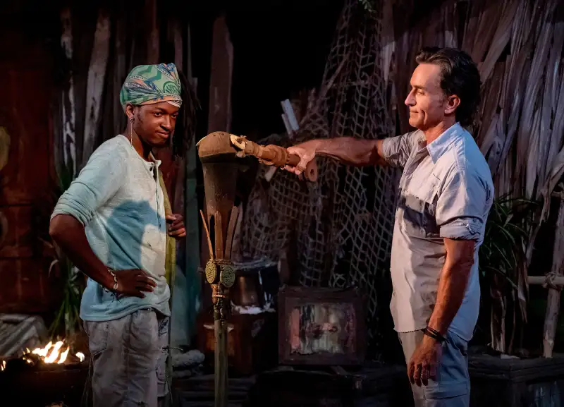 Jeff Probst and Jairus Robinson Survivor 41