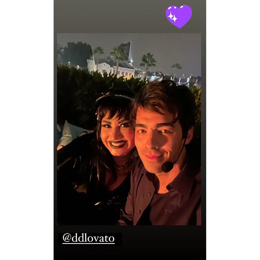 Joe Jonas and Ex Demi Lovato Reunite While Celebrating Halloween Together
