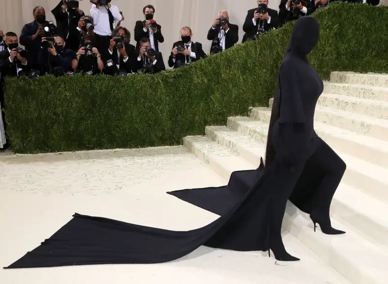 Kim K Spices Up All Black Ensemble With Shaggy Balenciaga Coat