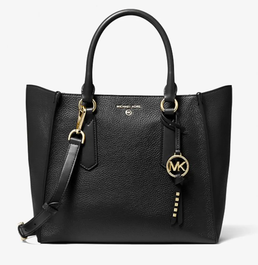 Kris Large Pebbled Leather Satchel