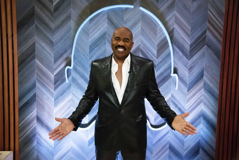 Leather Pants Metallic Suits The Internet Is Losing It Over Steve Harvey’s New Wardrobe