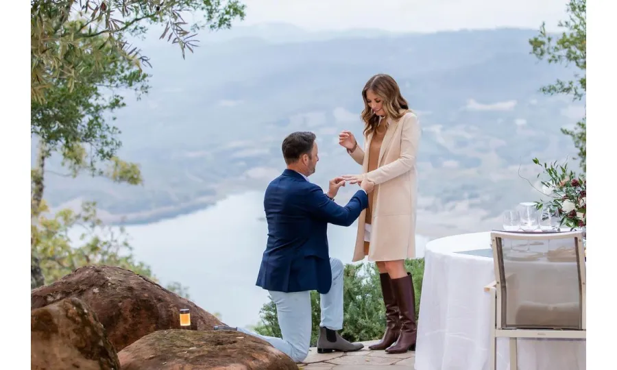 October 2021 Chris Harrison and Lauren Zima Complete Relationship Timeline Engagement