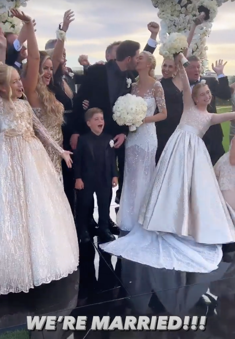 Tarek El Moussa and Heather Rae Young wedding photo