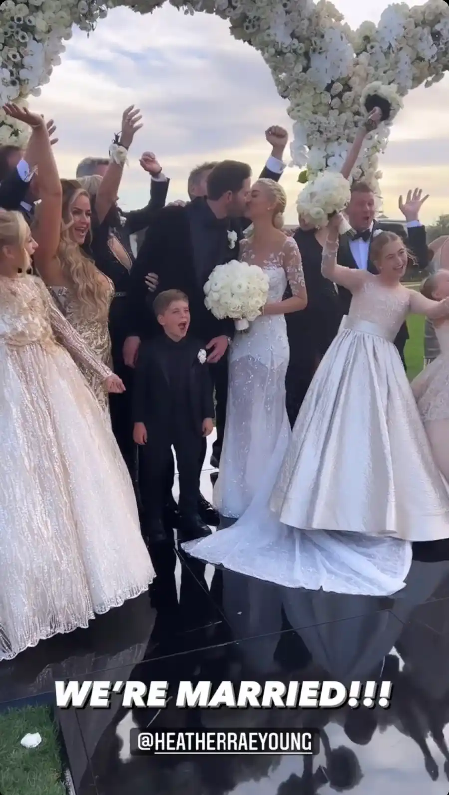 Tarek El Moussa and Heather Rae Young wedding photo