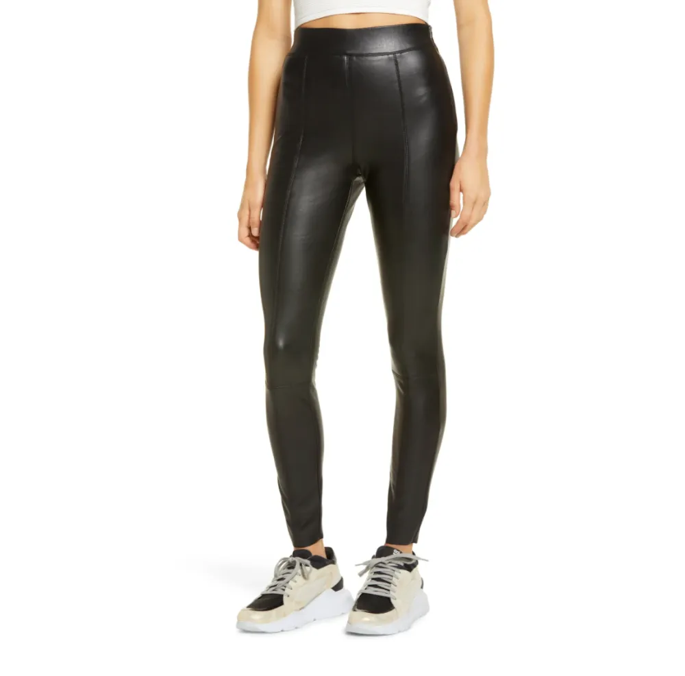 Topshop Sara Faux Leather Skinny Pants