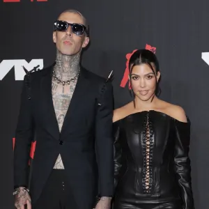 Travis Barker and Kourtney Kardashian.