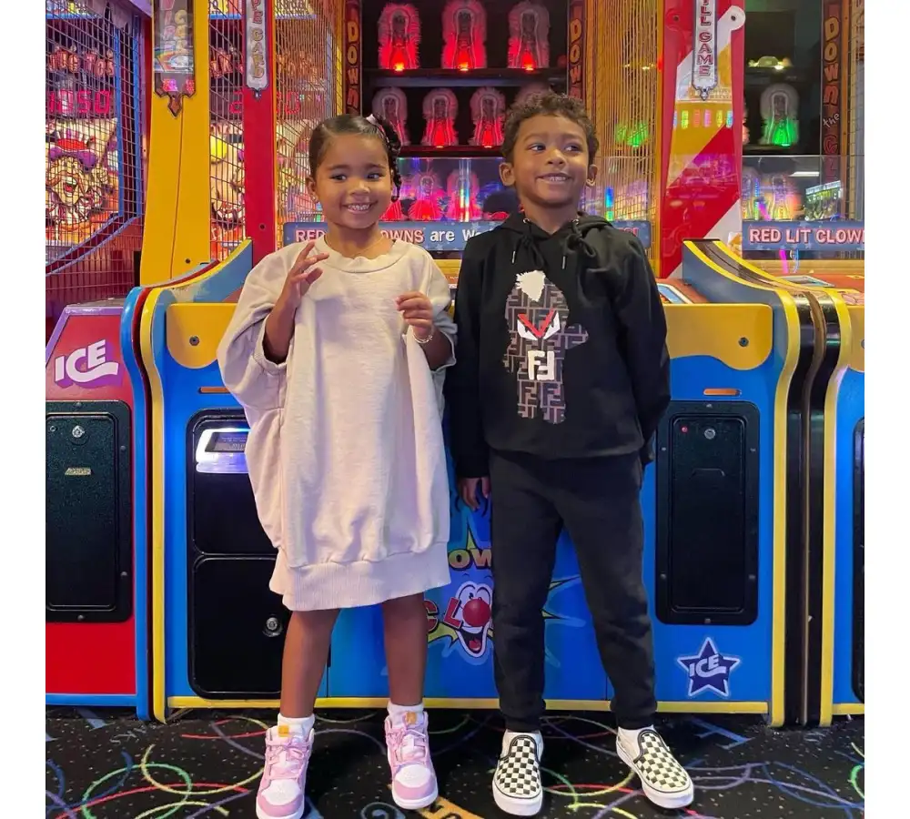 Tristan Thompson Shares Rare Photos of Daughter True and Son Prince 3