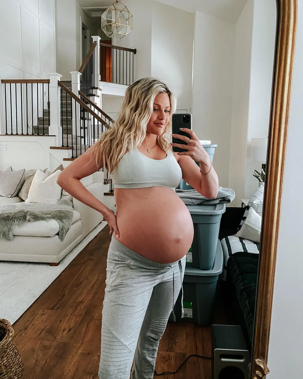 Witney Carson Celebrates Son Leo&rsquo;s 9th Month With Throwback Bump Photo