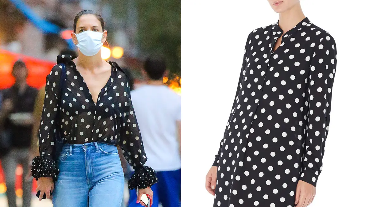 katie-holmes-polka-dot-blouse