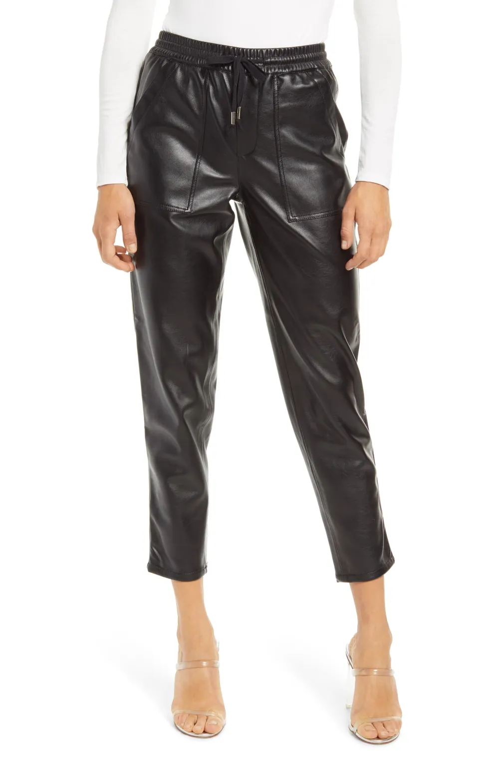 BLANKNYC No Guidance Ankle Faux Leather Pants