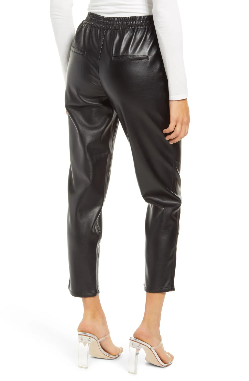 BLANKNYC No Guidance Ankle Faux Leather Pants