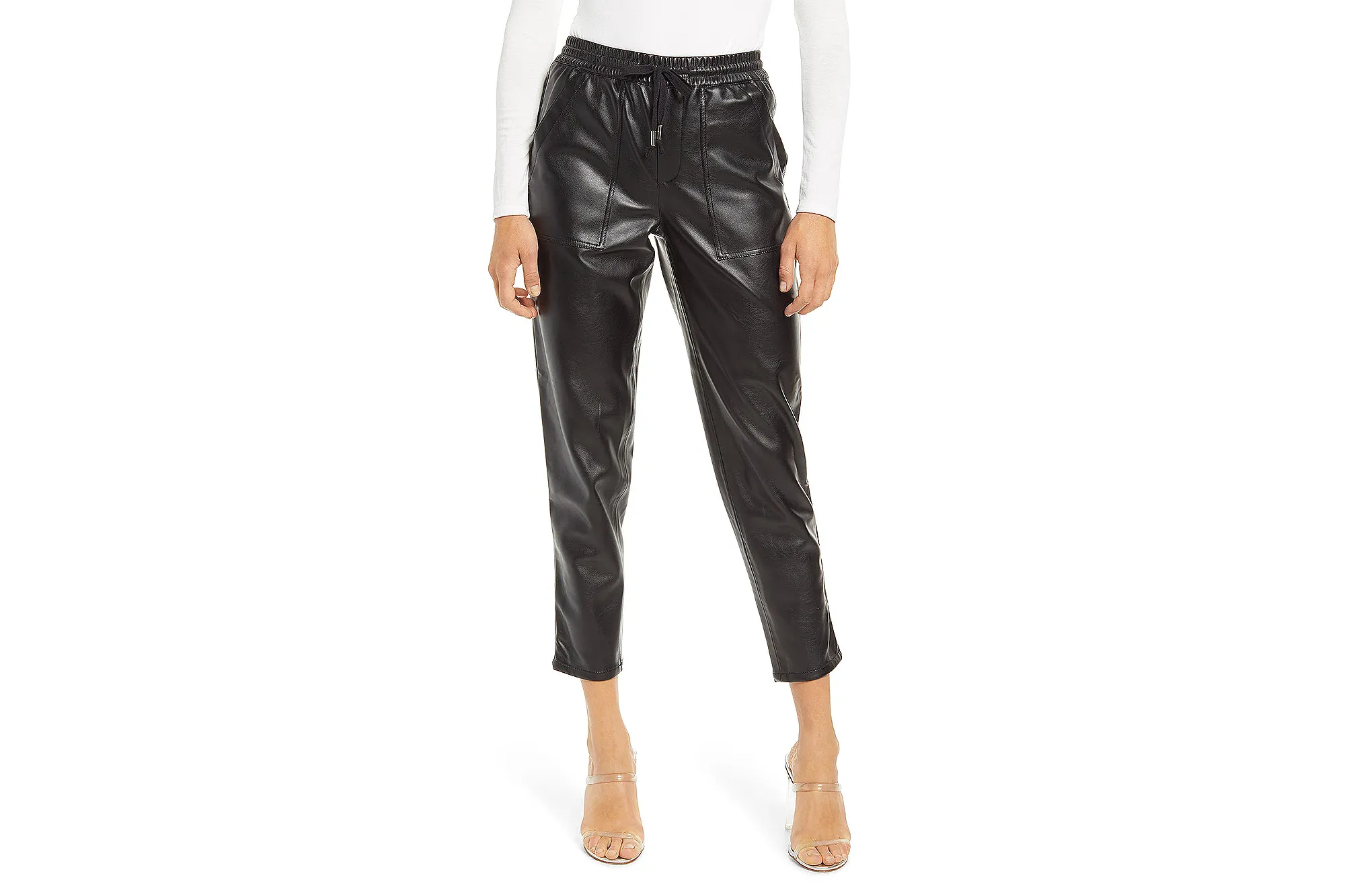 BLANKNYC No Guidance Ankle Faux Leather Pants