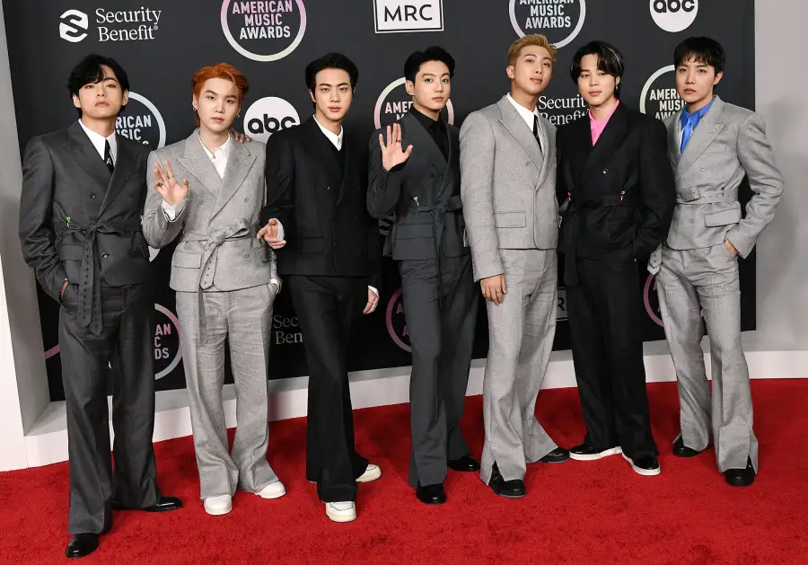 BTS Best Dressed Hottest Men American Music Awards 2021