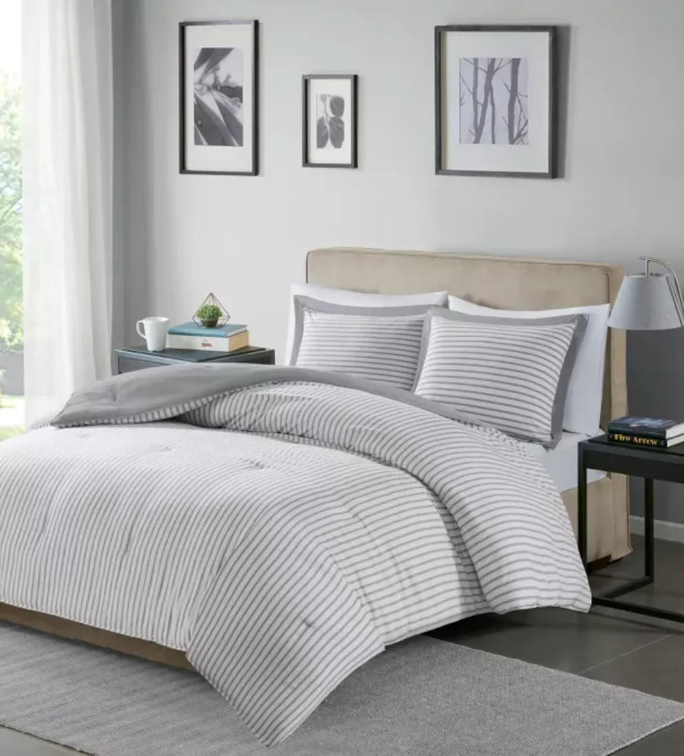 Braydon Reversible Stripe Comforter Mini Set