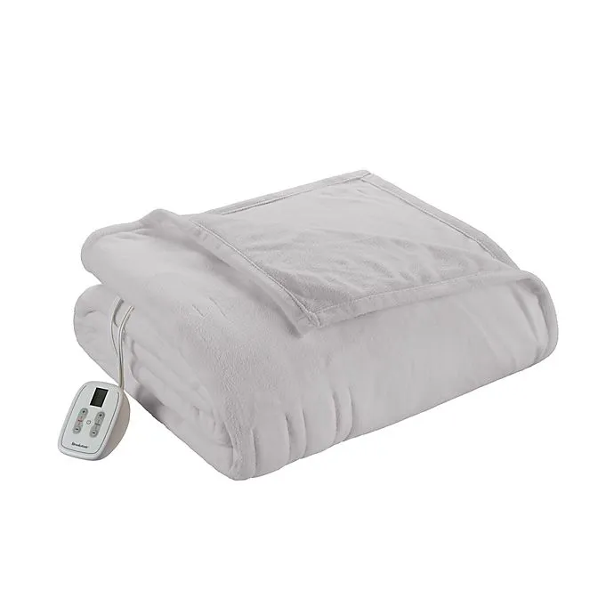 Brookstone&reg; King Fleece Heated Plush Blanket King