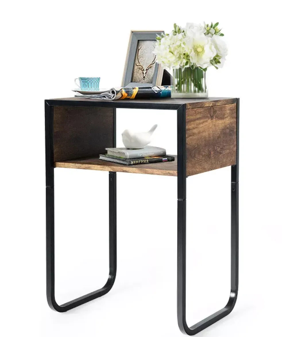 Costway Side Table Industrial Coffee Table
