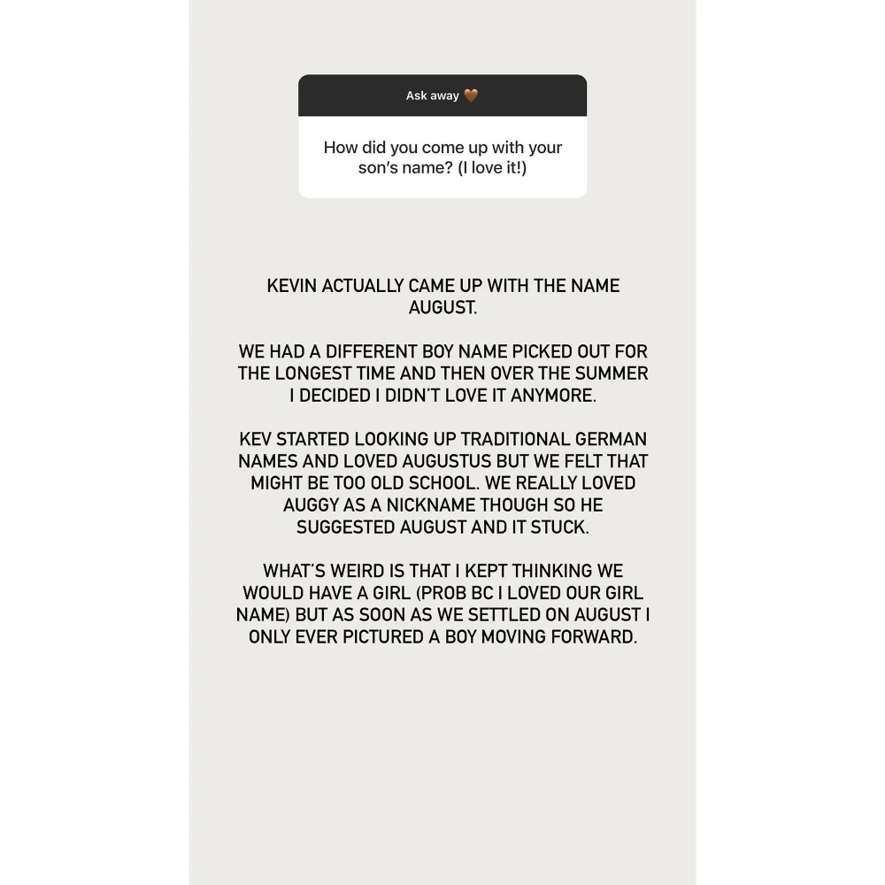 How Bachelor Paradise Astrid Loch Kevin Wendt Decided Son August Name