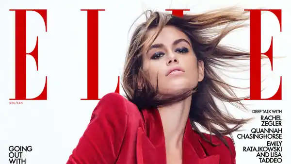 Kaia Gerber Wears Gwyneth Paltrow Red Gucci Suit From 1996 VMAs