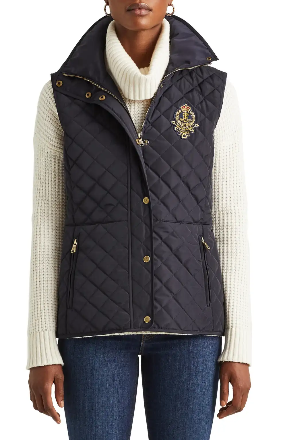 Lauren Ralph Lauren Quilted Crest Vest