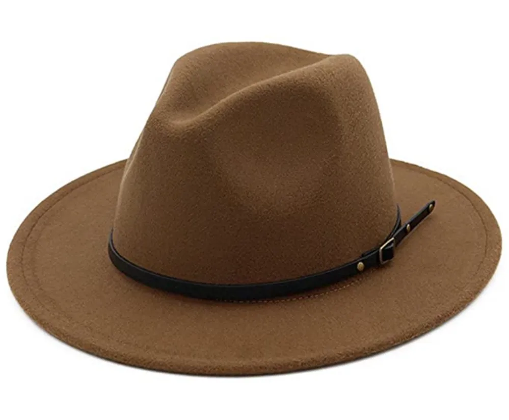 Lisianthus Women Belt Buckle Fedora Hat