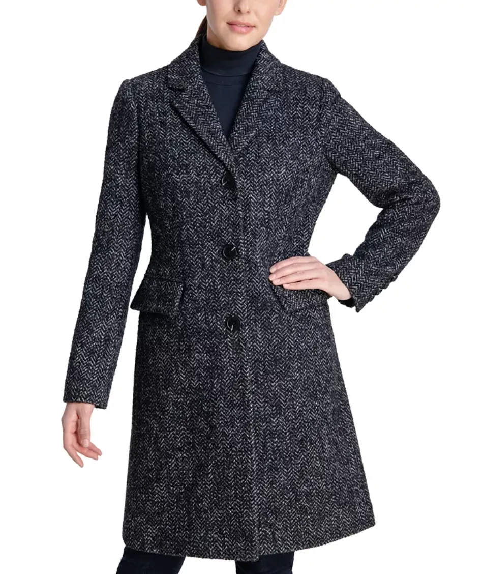 MICHAEL Michael Kors Single-Breasted Walker Coat, Created for Macy's