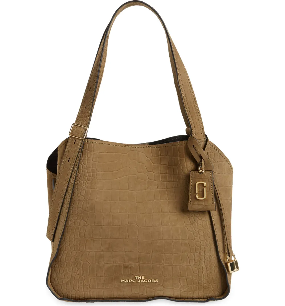 Marc Jacobs The Director Croc Embossed Nubuck Leather Tote