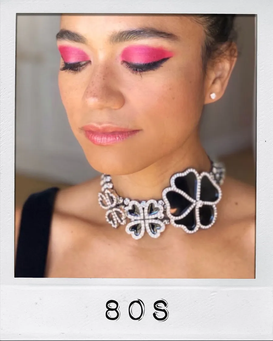 Marvel-ous Makeup Lauren Ridloffs Glam for Eternals Press Tour Was an Ode to Different Eras