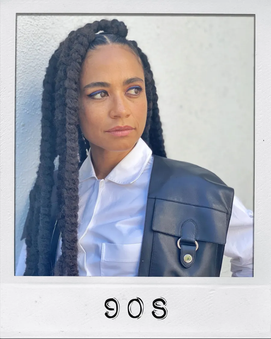 Marvel-ous Makeup Lauren Ridloffs Glam for Eternals Press Tour Was an Ode to Different Eras