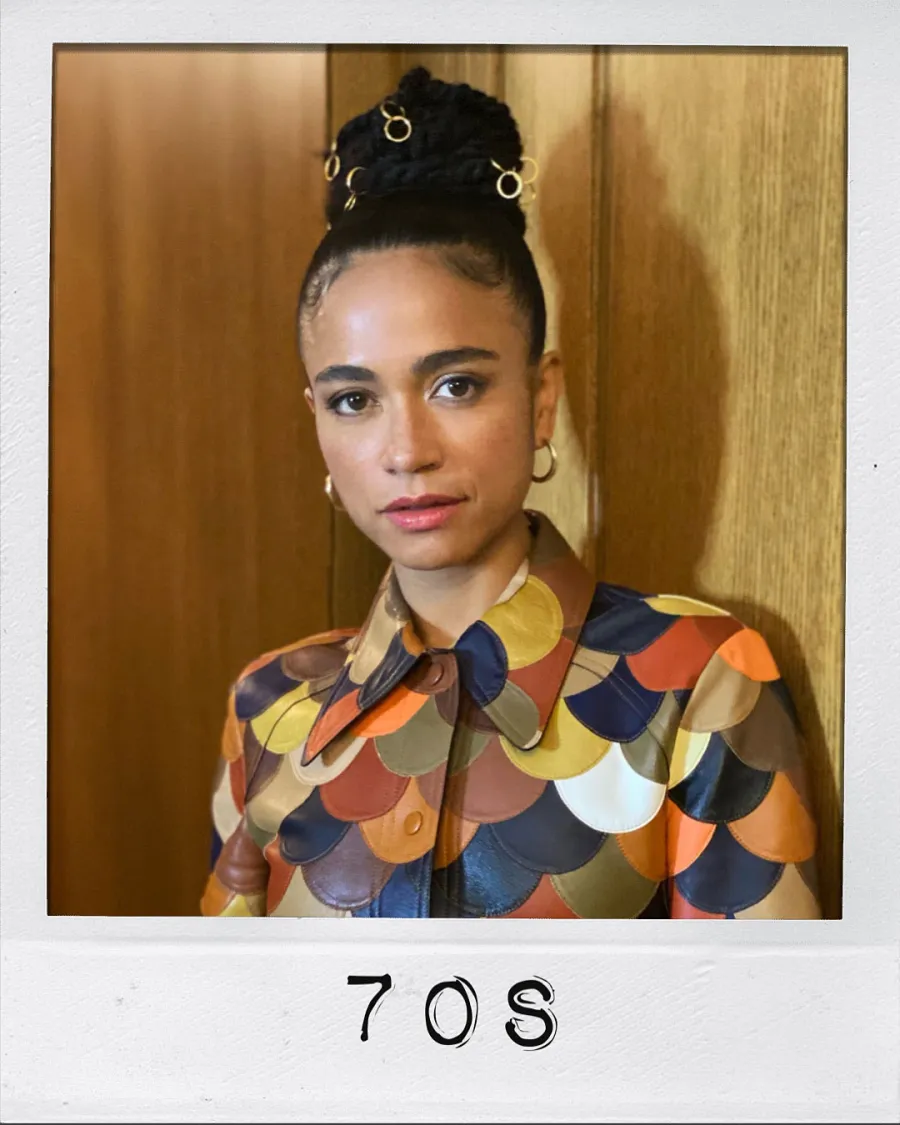 Marvel-ous Makeup Lauren Ridloffs Glam for Eternals Press Tour Was an Ode to Different Eras