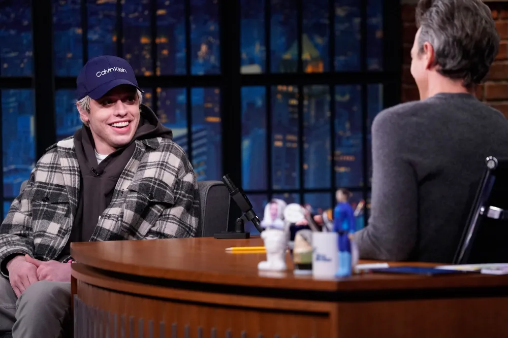 Pete Davidson Jokingly Addresses Kim Kardashian Dating Rumors Late Night With Seth Meyers