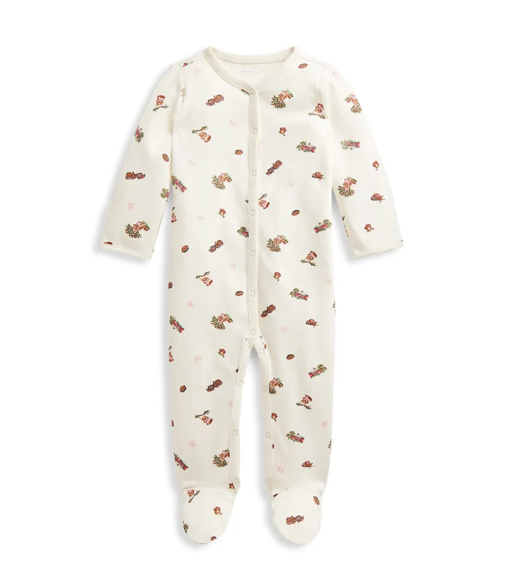 Polo Ralph Lauren Baby Girl's Polo Bear Footie