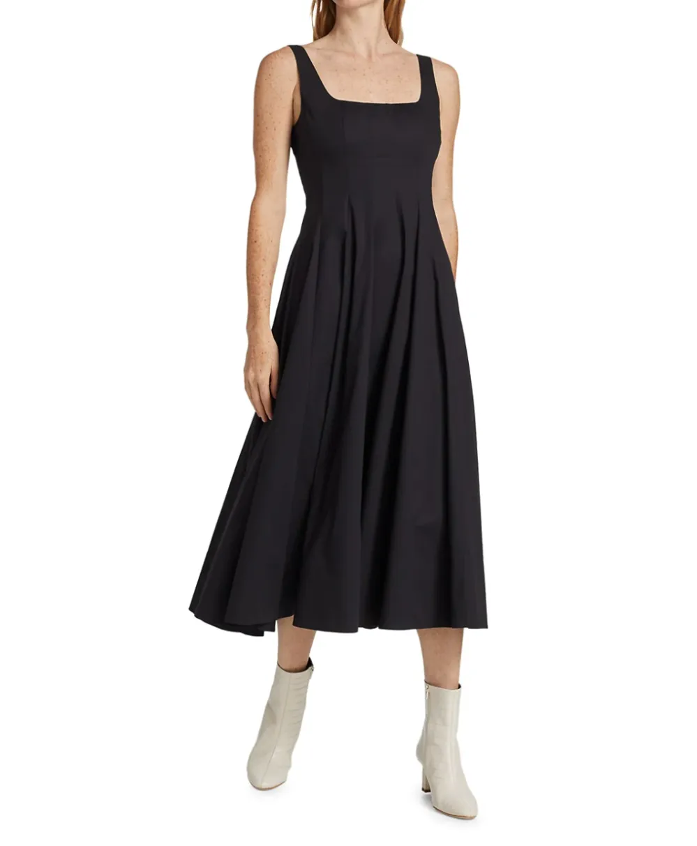 STAUD Wells Midi Dress
