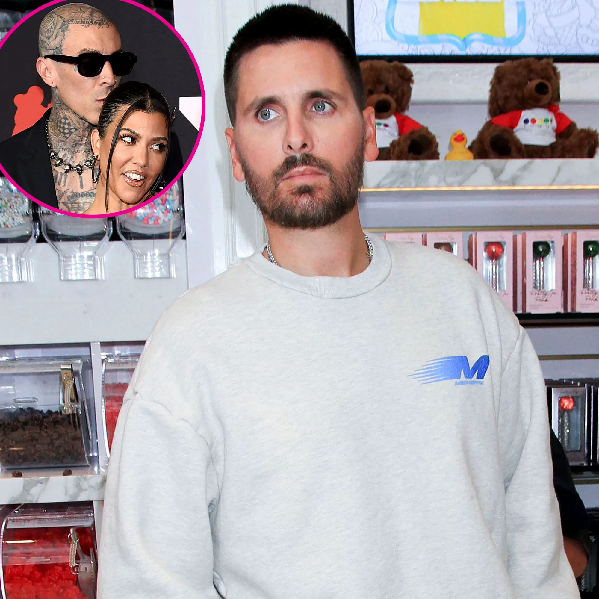 Scott Disick Comments on Kourtney Kardashian’s Post After Travis Engagement
