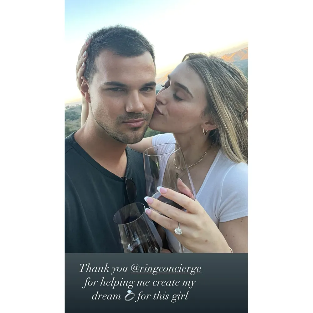 Taylor Lautner Is Engaged to Girlfriend Tay Dome After Low-Key Romance: All My Wishes Came True'