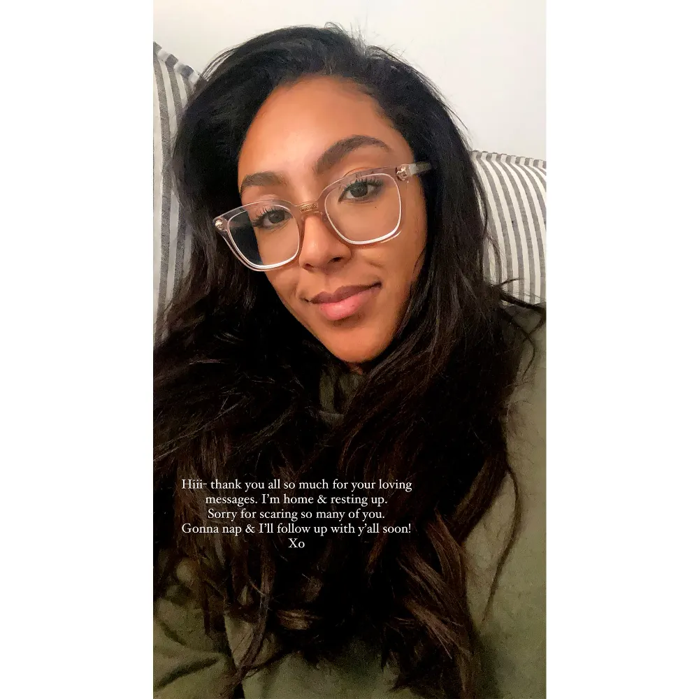 Tayshia Adams Apologies for 'Scaring' Fans After Brief Hospitalization