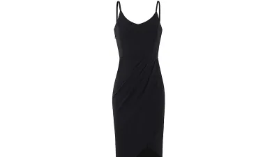 Zalalus Women's Spaghetti Strap V Neck Bodycon Dress