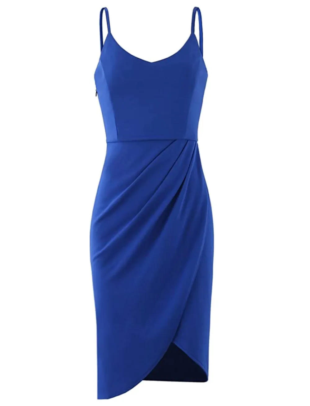 Zalalus Women's Spaghetti Strap V Neck Bodycon Dress