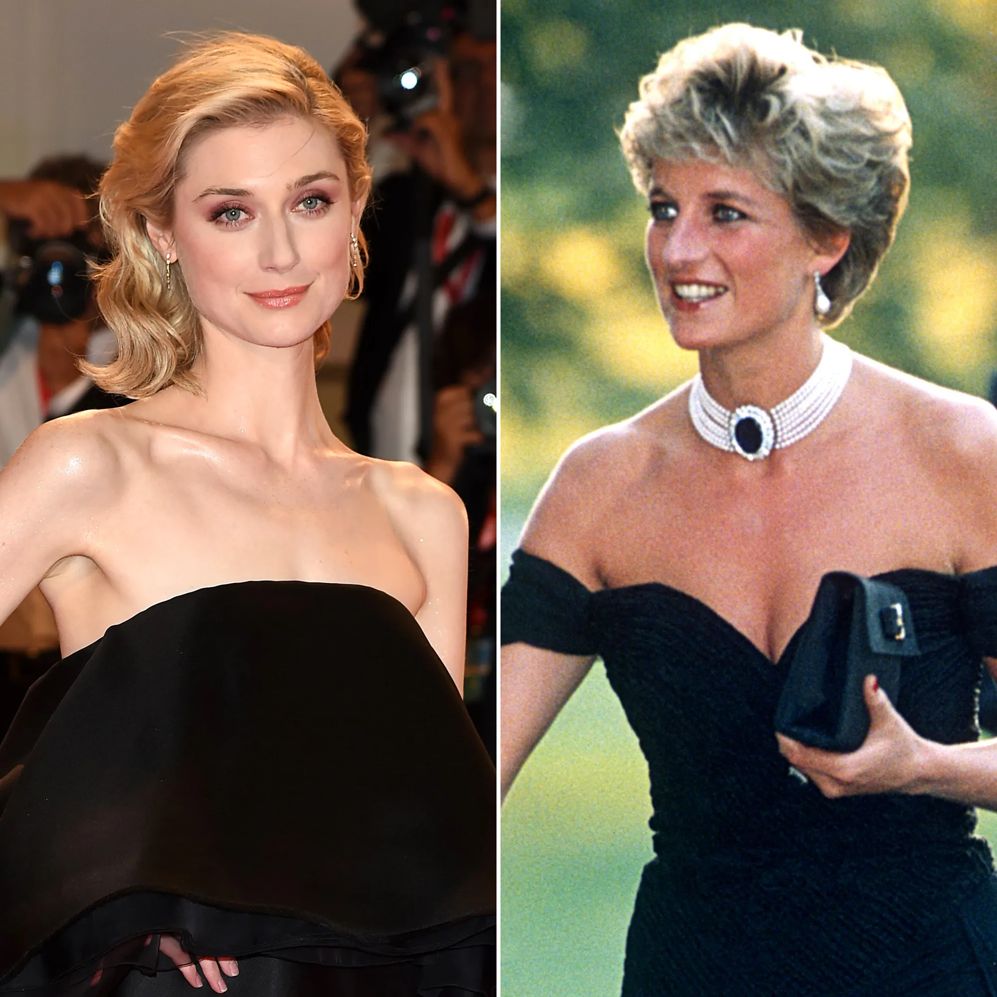 Elizabeth Debicki Recreates Princess Diana’s Infamous ‘Revenge Dress’ in 'The Crown' And Fans Love It