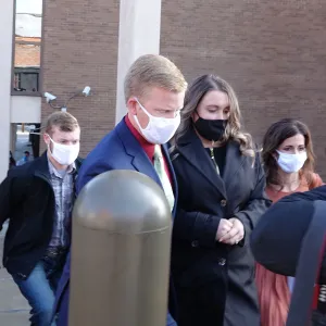 Anna Duggar Leaves Court After Josh Duggar Guilty Veridict