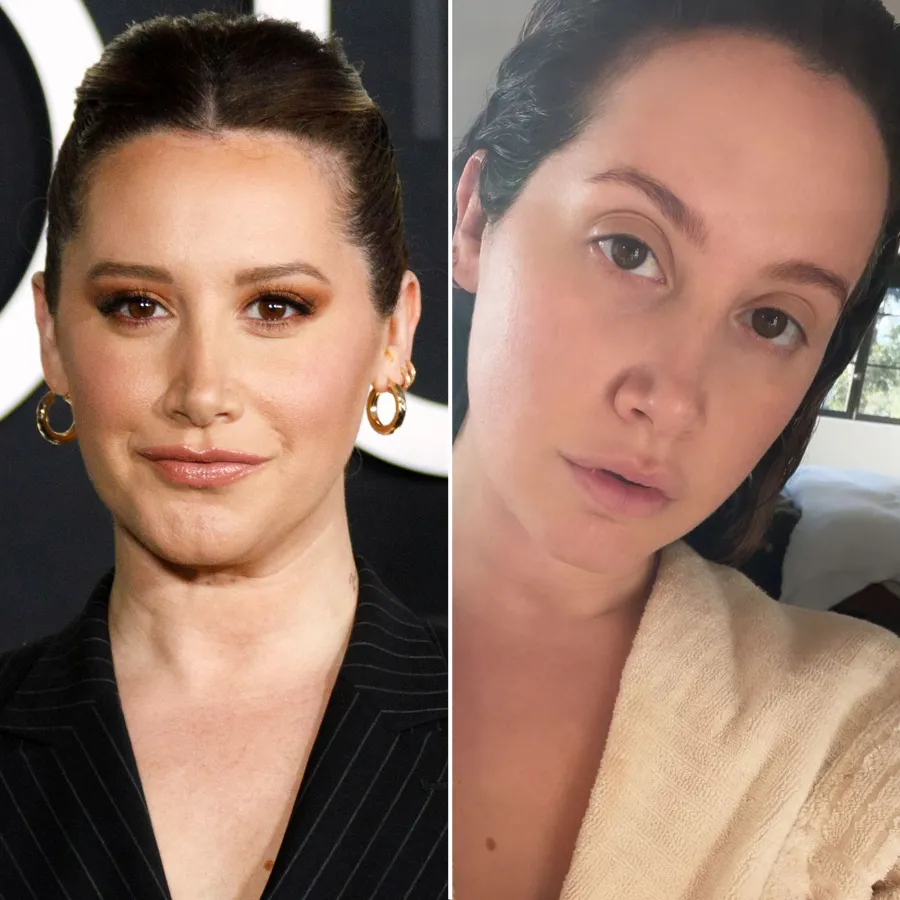 Ashley Tisdale Makeup-Free