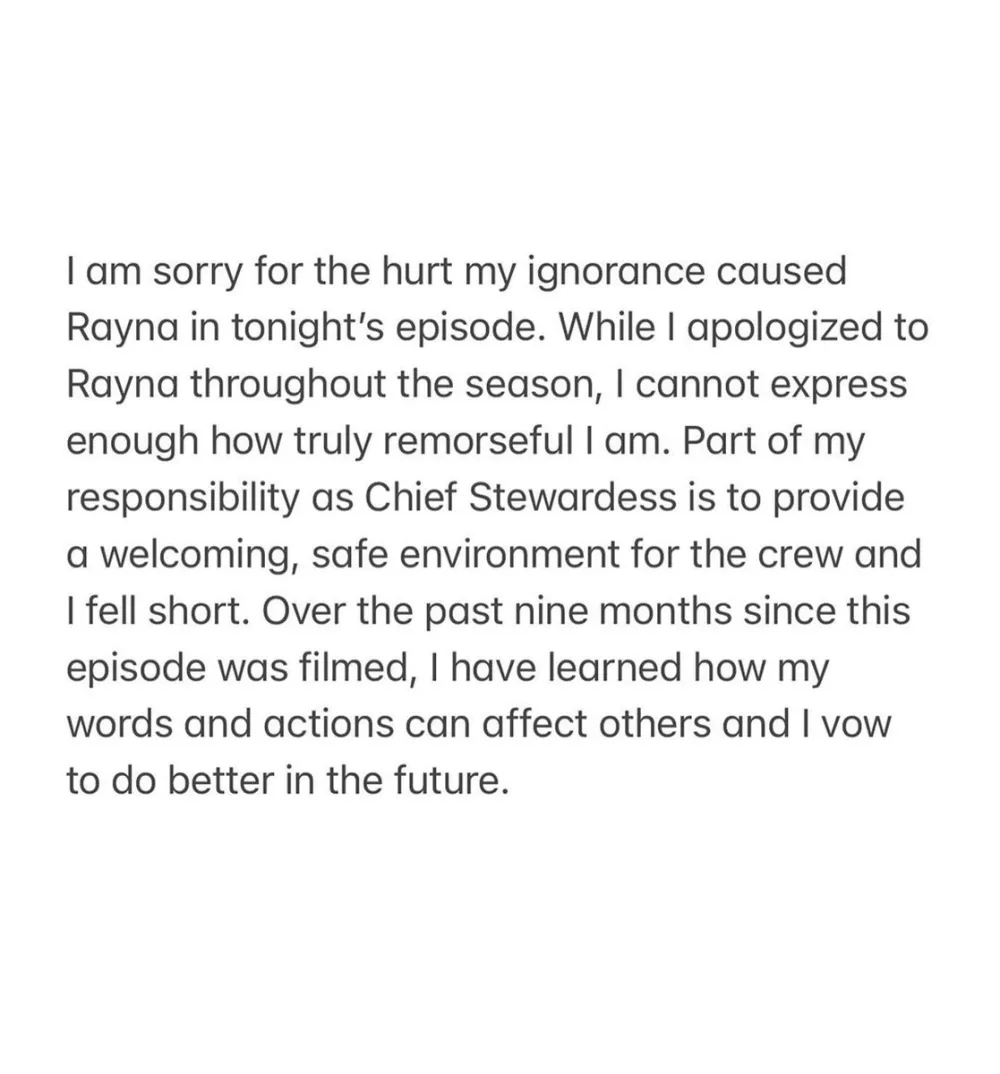 Below Deck's Heather Chase Apologizes for Her Ignorance After Using N-Word While Speaking to Costar Rayna Lindsey