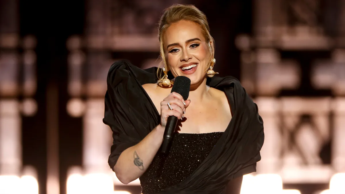 Adele, celestial jewelry, Saturn earrings