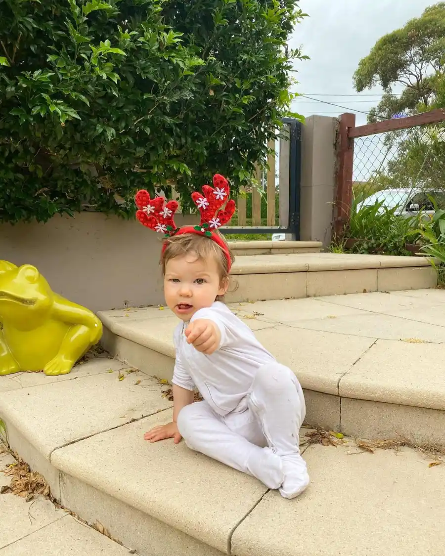 Celebrity Kids Rocking Festive Pajamas During 2021 Holiday Season Hannah Ferrier