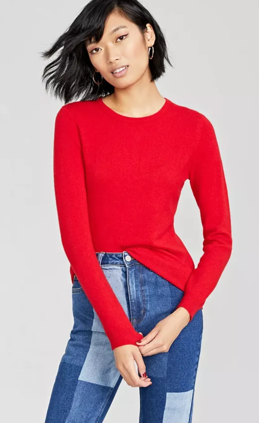Charter Club Crew-Neck Cashmere Sweater