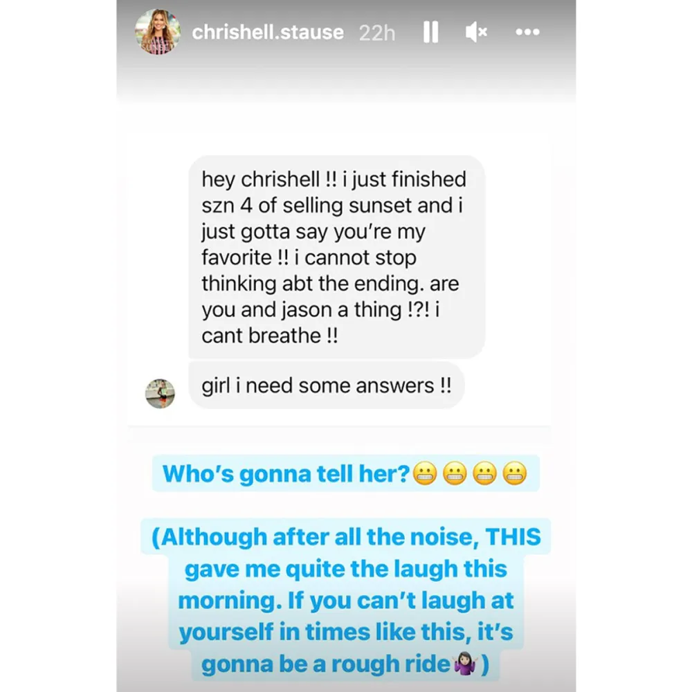 Chrishell Stause Is Choosing Laugh Herself Amid Jason Oppenheim Split