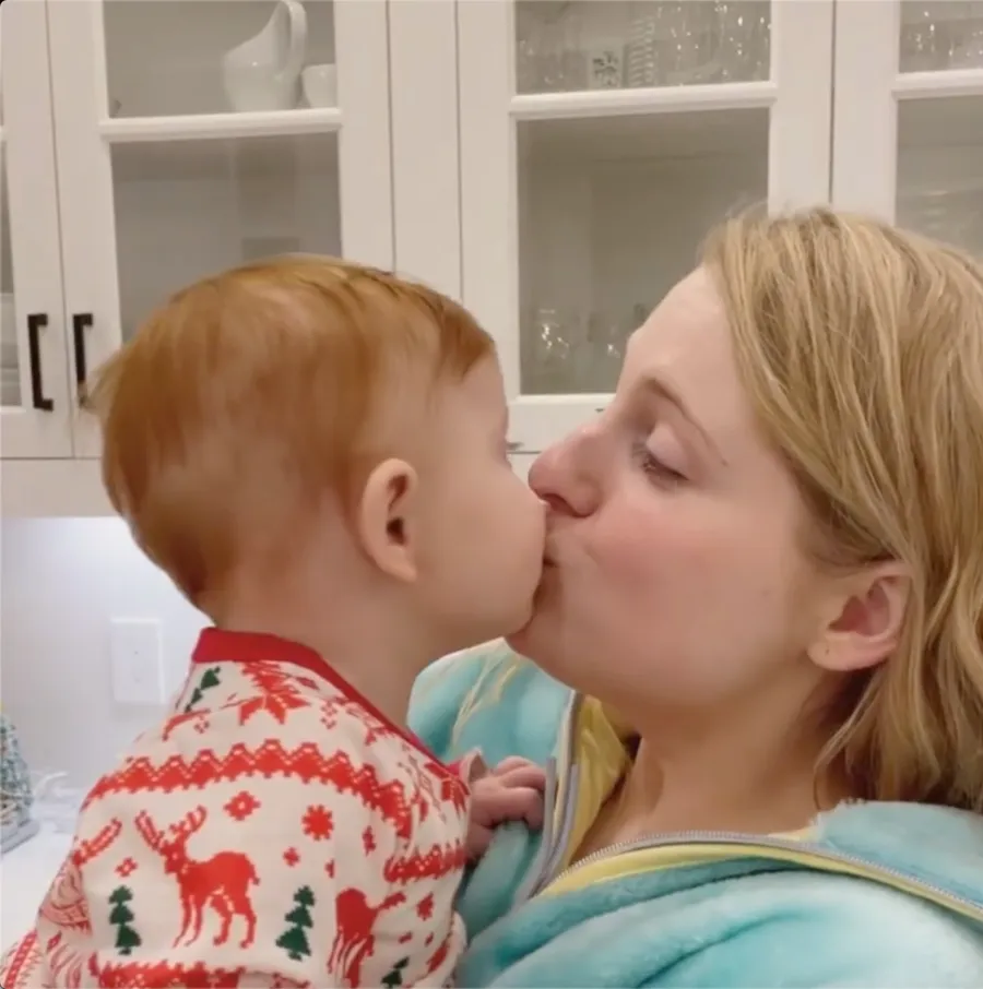 Christmas Kisses! See Meghan Trainor’s Son Riley Rocking Festive PJs