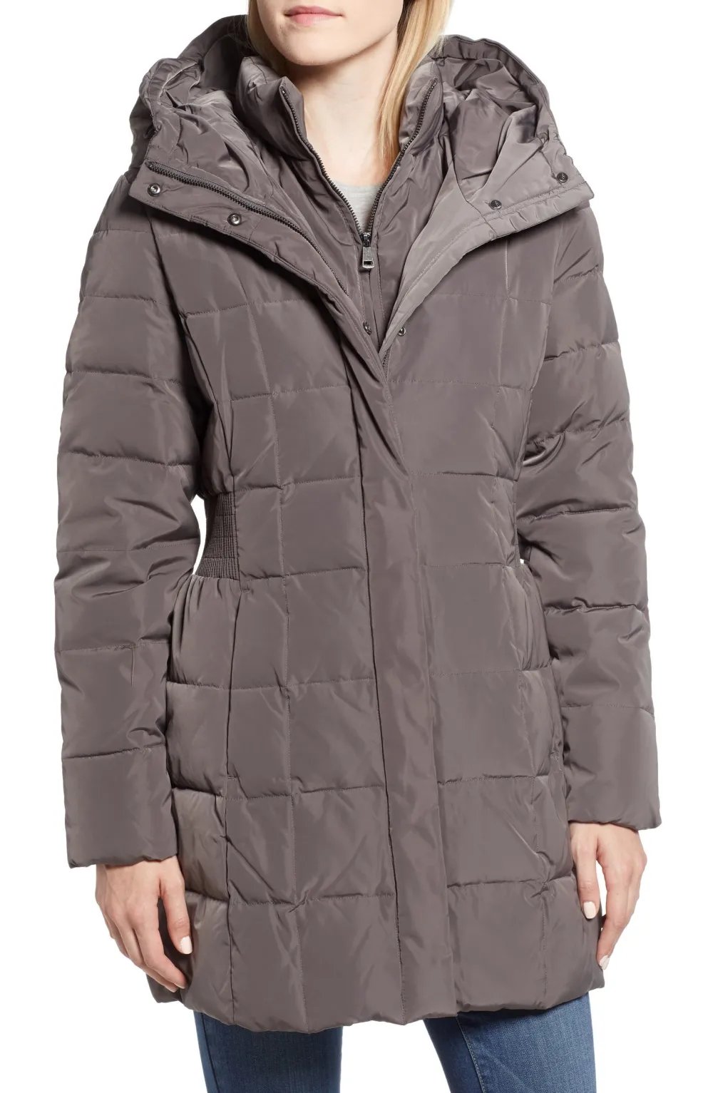 Cole Haan Hooded Down & Feather Jacket