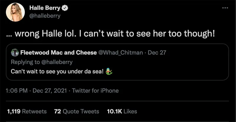 Halle Berry Jokes About Being Mistaken for Little Mermaid's Halle Bailey, Reveals She’s a Fan of Disney’s Newest Star