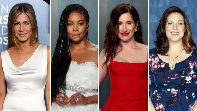 Jennifer Aniston Kathryn Hahn Everything to Know About the Next Live in Front of a Studio Audience