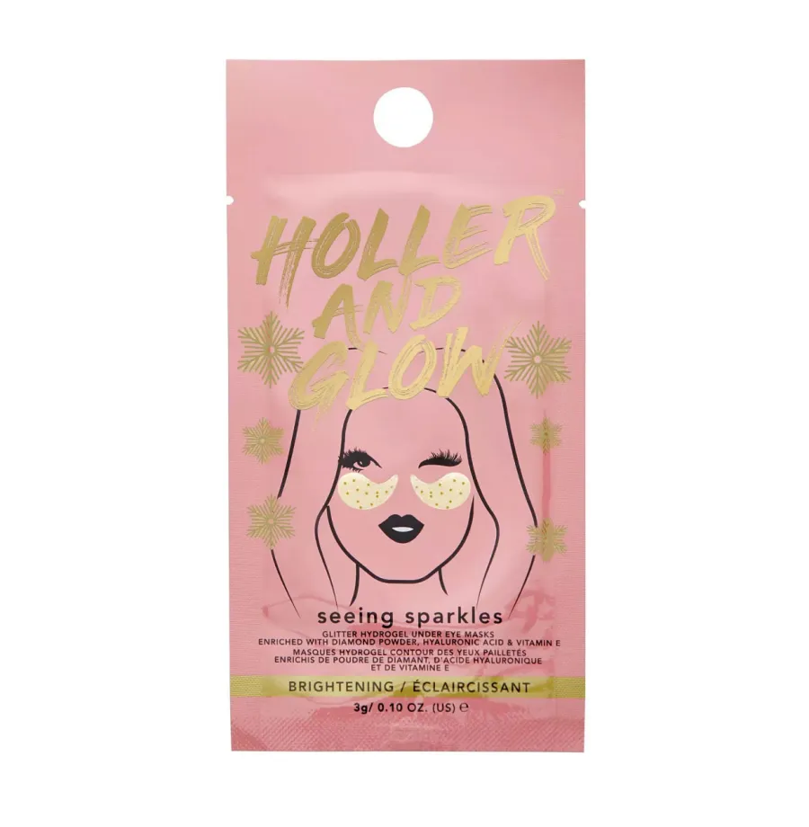Holler and Glow Seeing Sparkles Hydrogel Under Eye Mask Gift Set